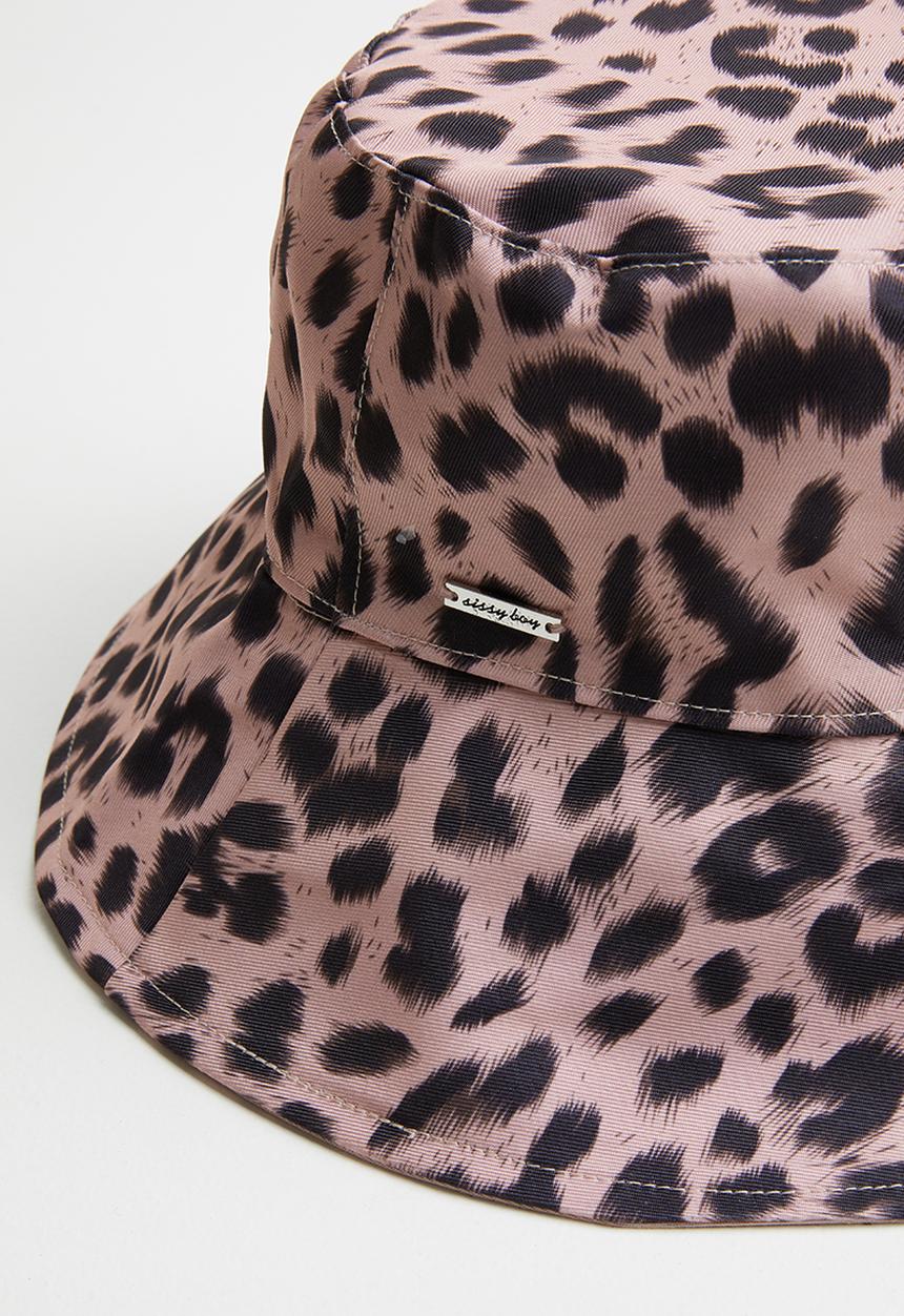 SISSY BOY - Animal print bucket hat - pink & black 