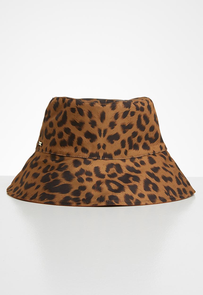 SISSY BOY - Animal print bucket hat - brown