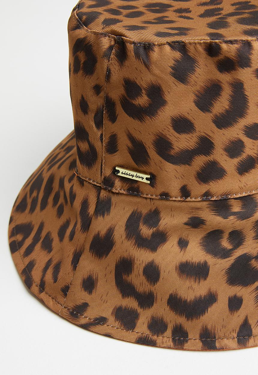 SISSY BOY - Animal print bucket hat - brown