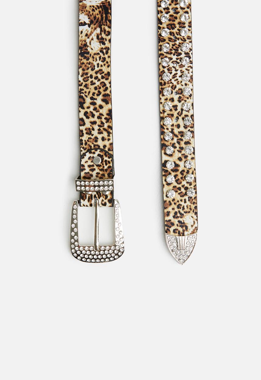 SISSY BOY - Balo: bling animal print belt  - brown 