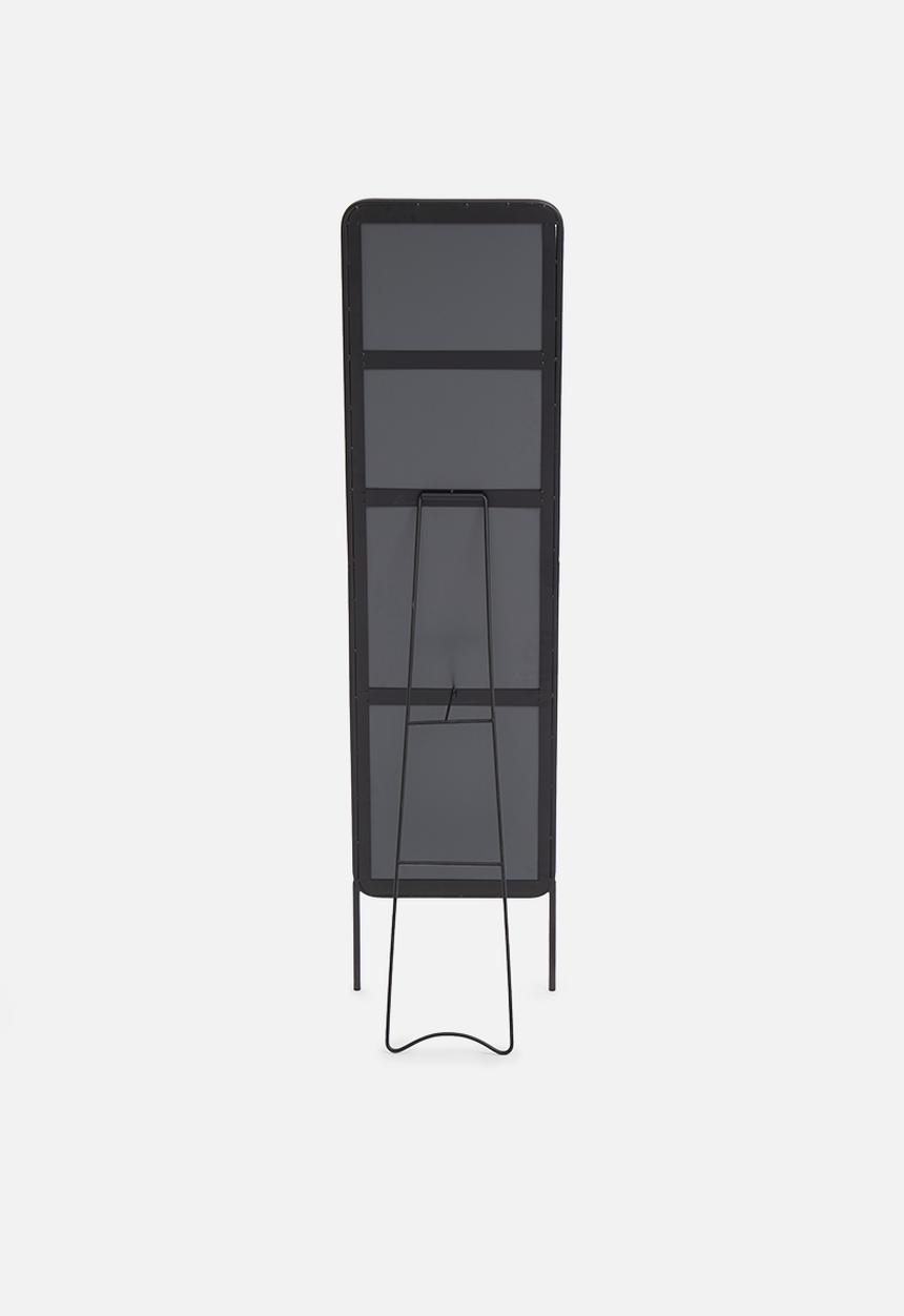 H&S - Metal frame standing mirror - black