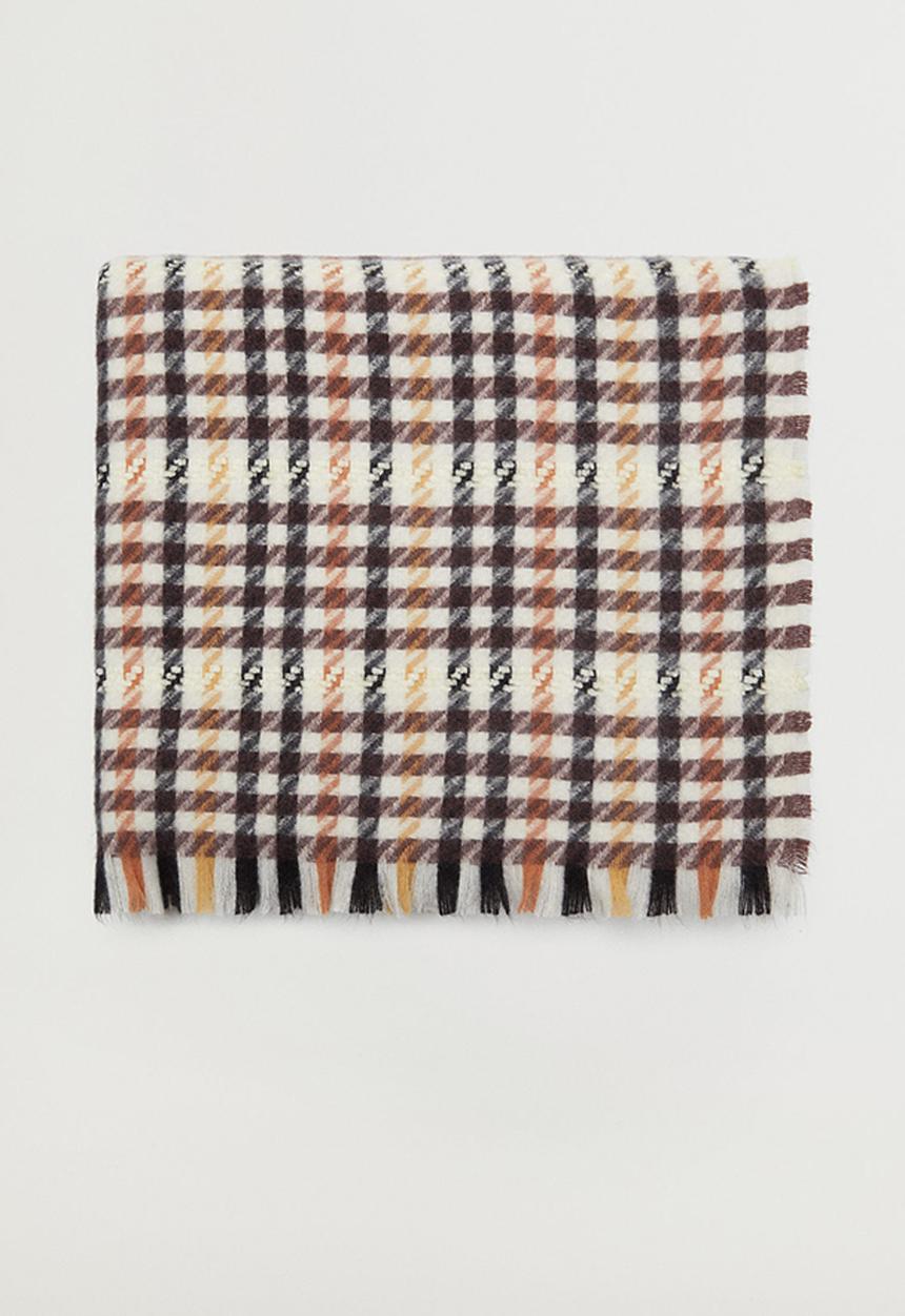 MANGO - Oban scarf - dark brown