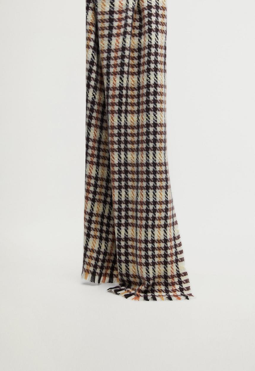 MANGO - Oban scarf - dark brown