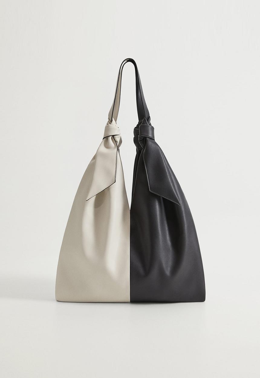 MANGO - Yin bag - black & white 