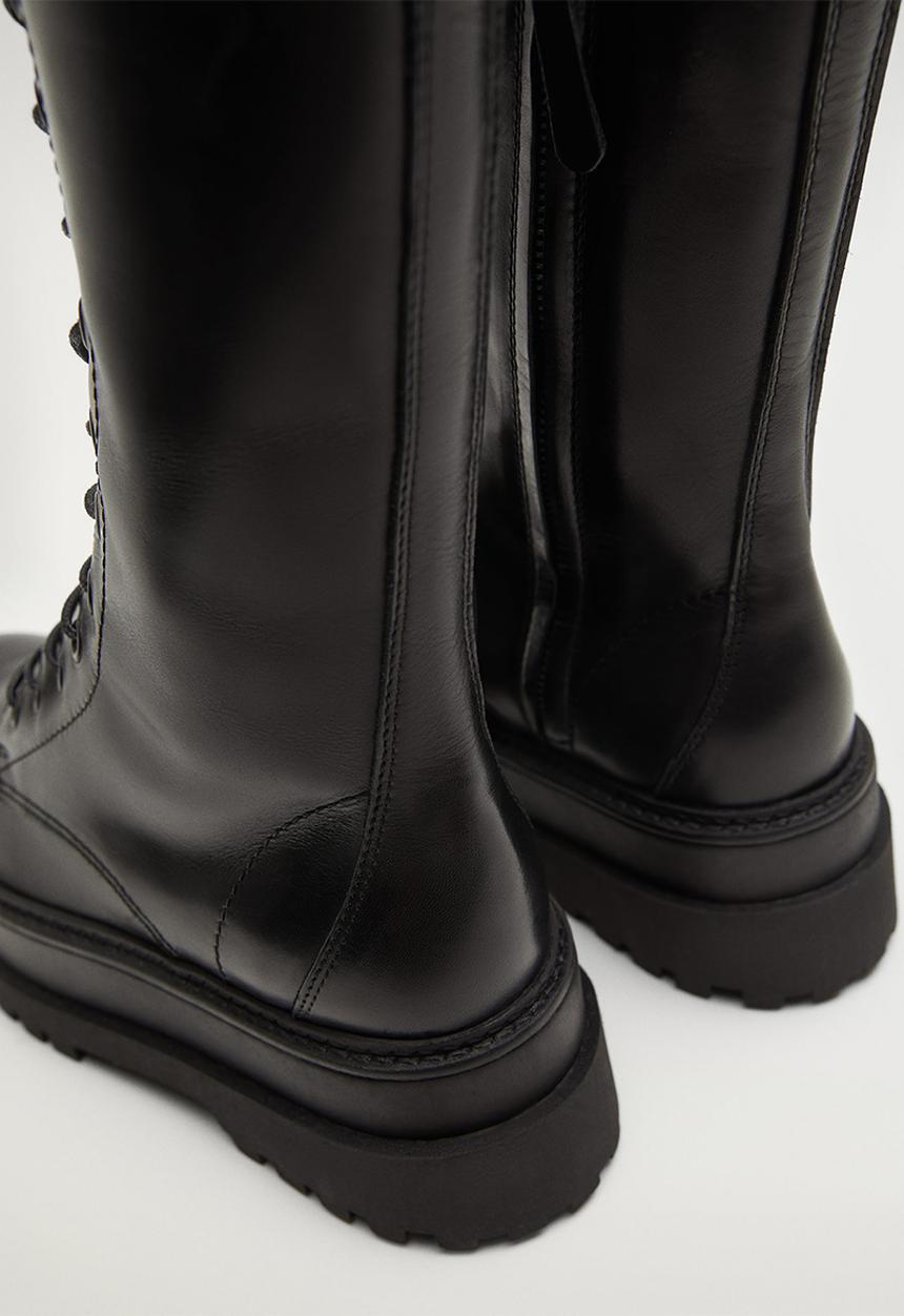 MANGO - Monet leather boot - black