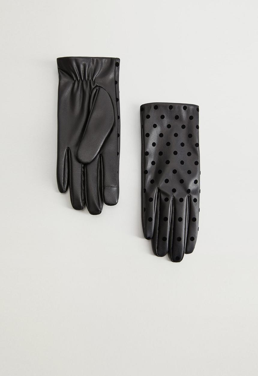 MANGO - Gloves doty - black