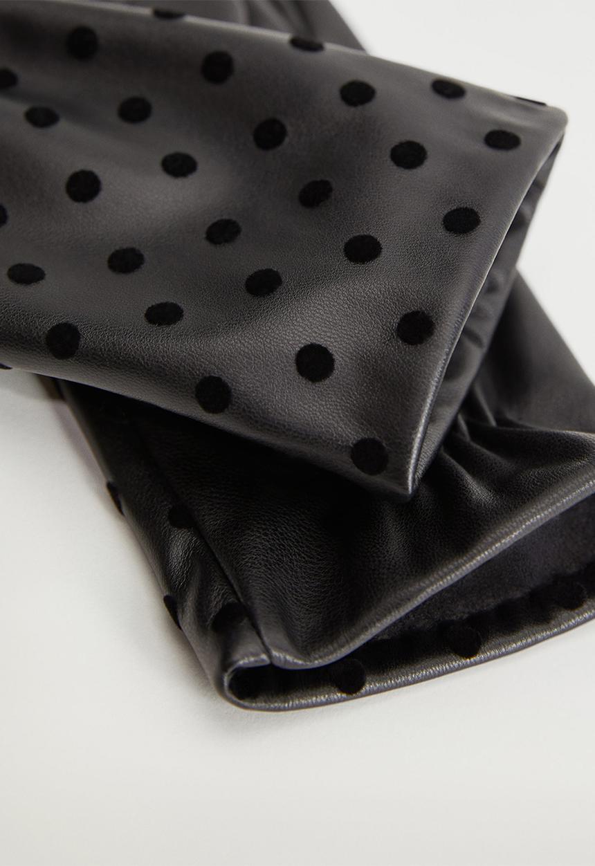 MANGO - Gloves doty - black