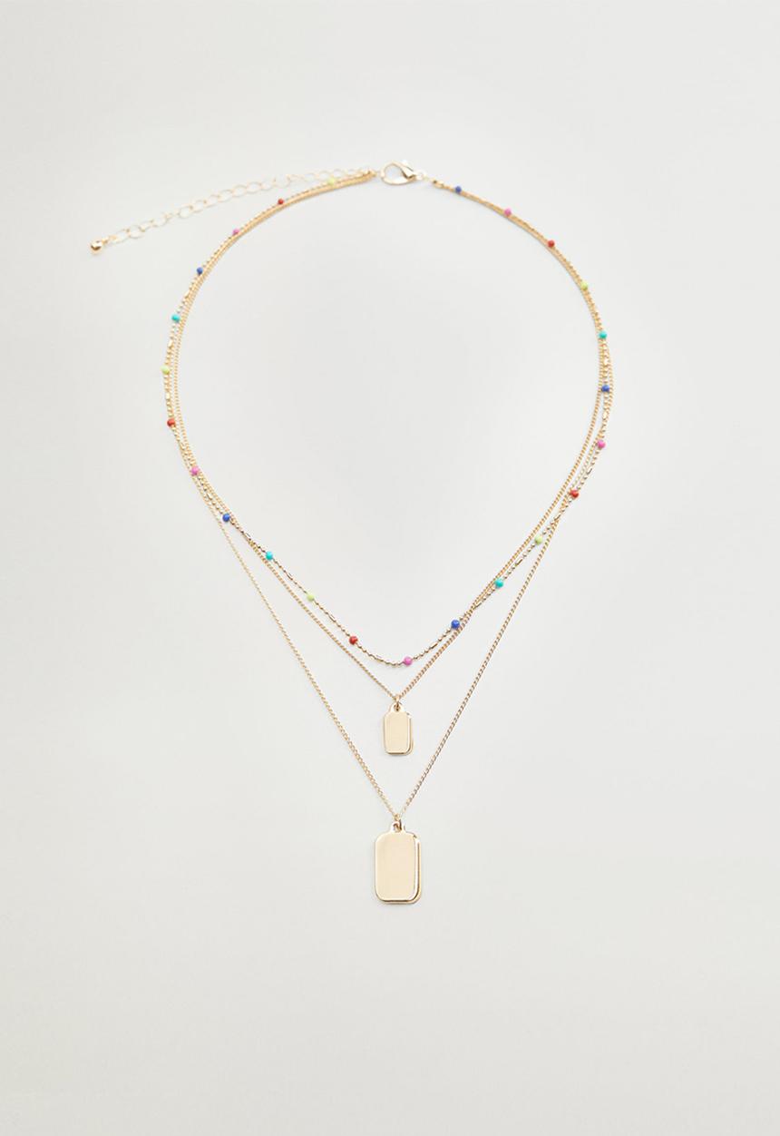 MANGO - Necklace platon - gold