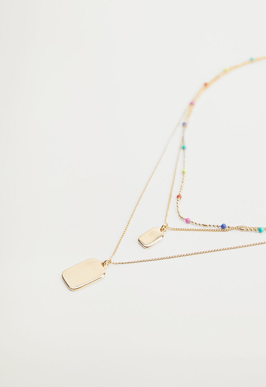 MANGO - Necklace platon - gold