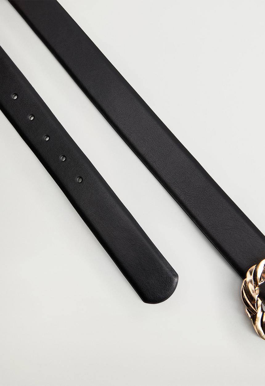 MANGO - Belt sea - black