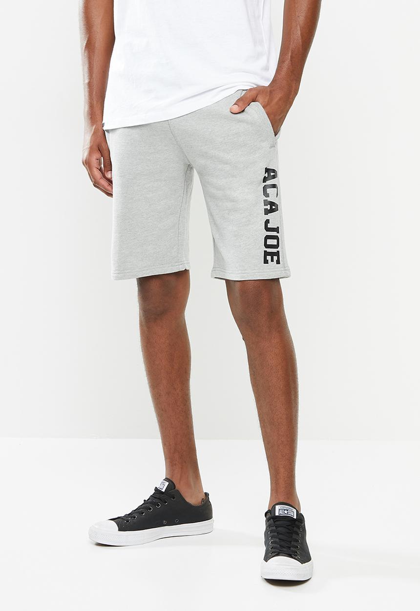 Aca Joe - Aca joe unbrushed fleece shorts - grey