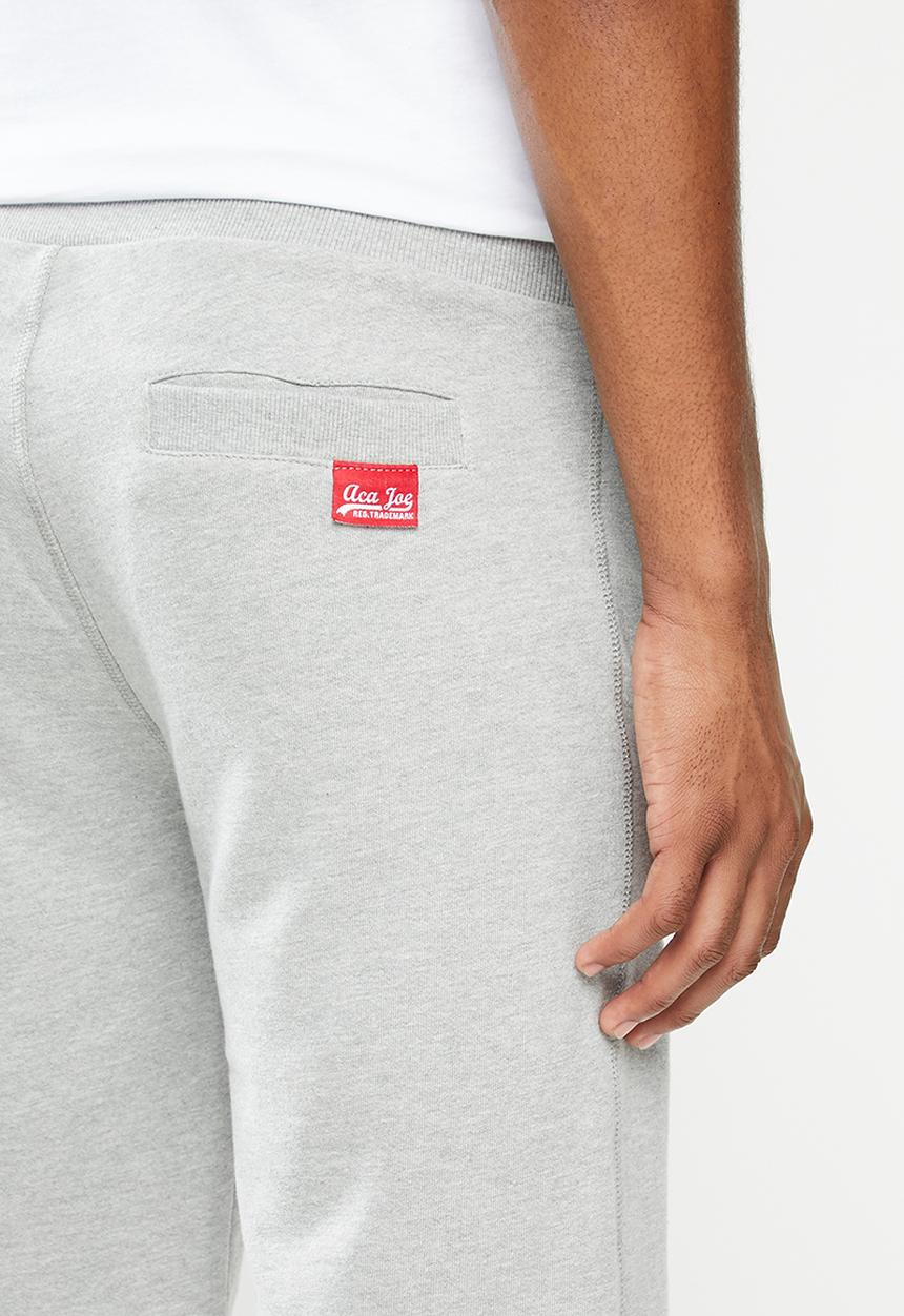 Aca Joe - Aca joe unbrushed fleece shorts - grey