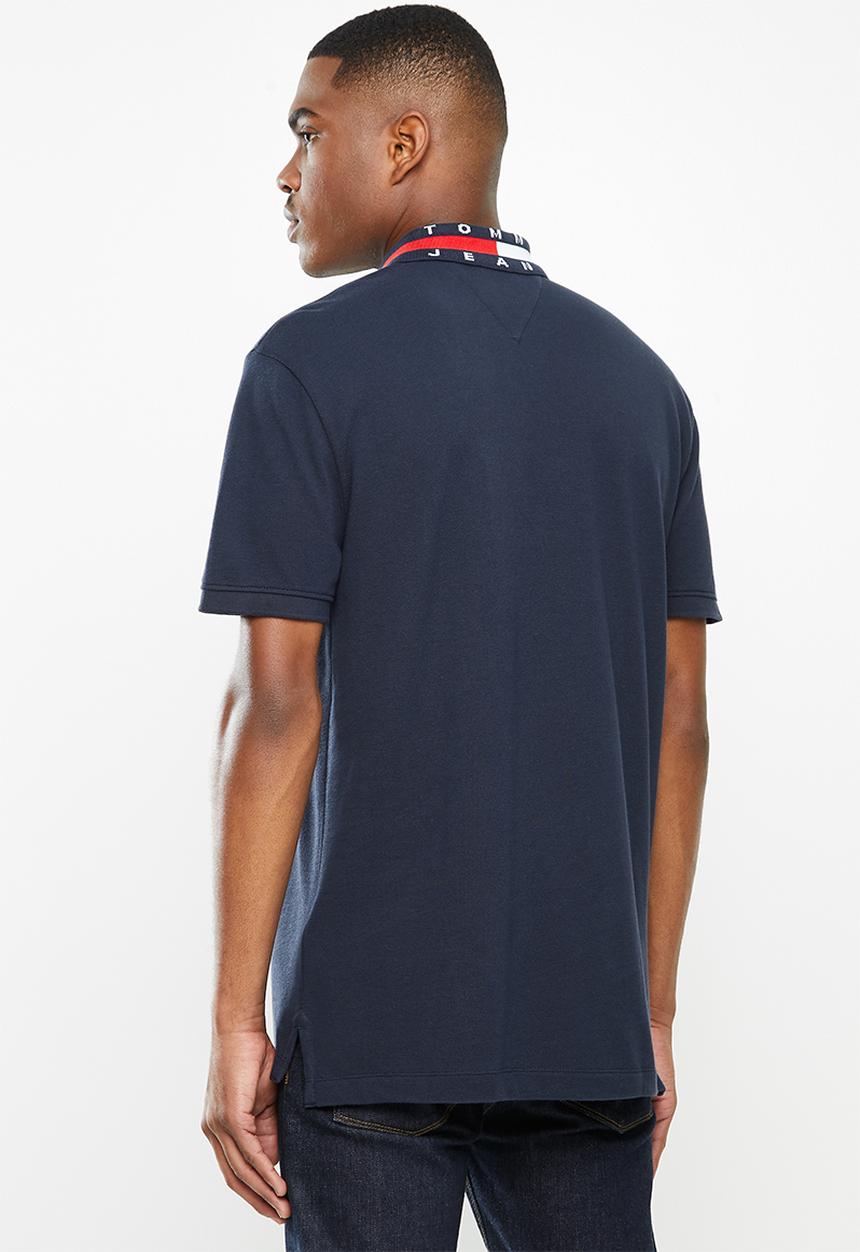 Tommy Hilfiger - Tjm flag neck polo - navy