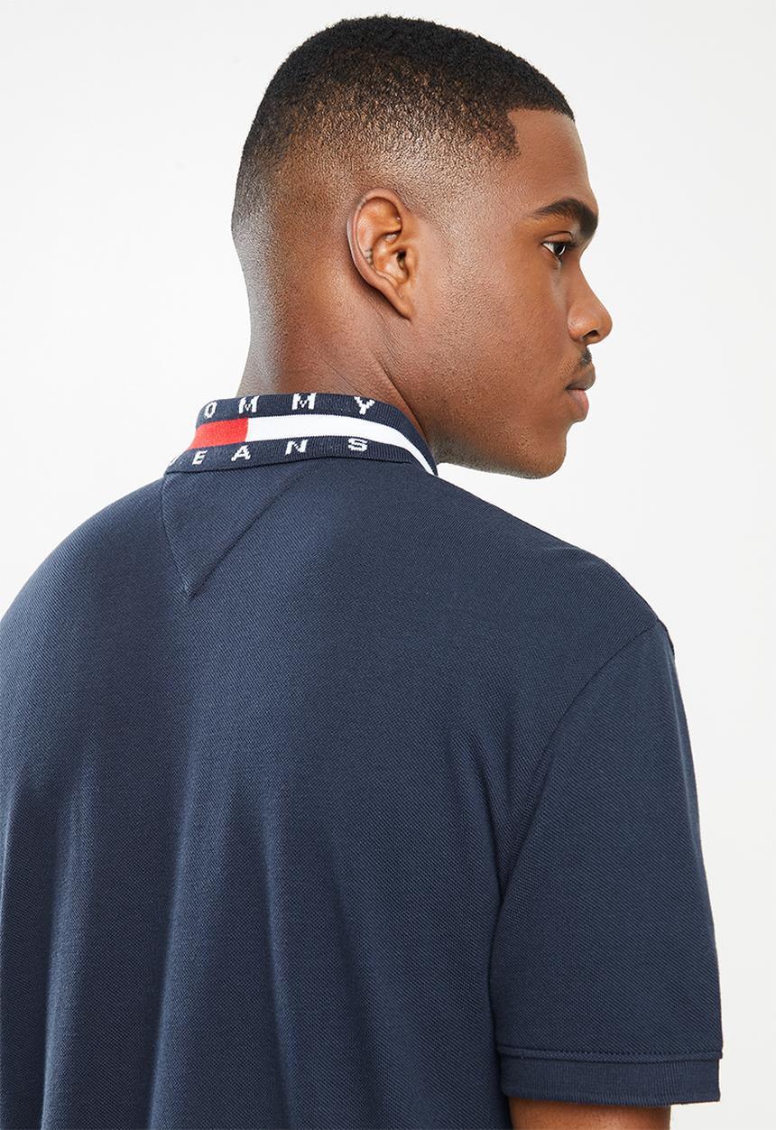 Tommy Hilfiger - Tjm flag neck polo - navy