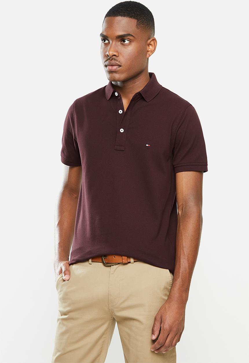 Tommy Hilfiger - Tommy slim polo - burgundy