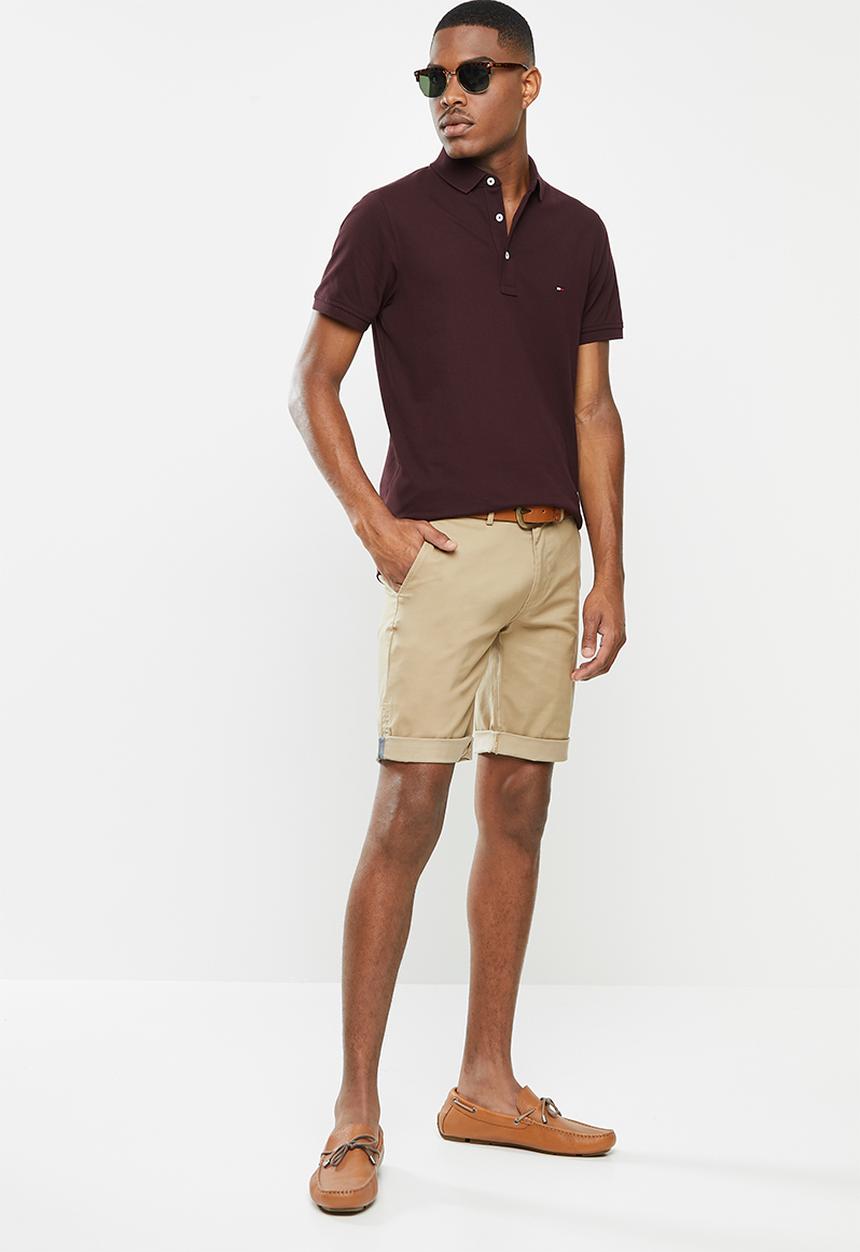 Tommy Hilfiger - Tommy slim polo - burgundy