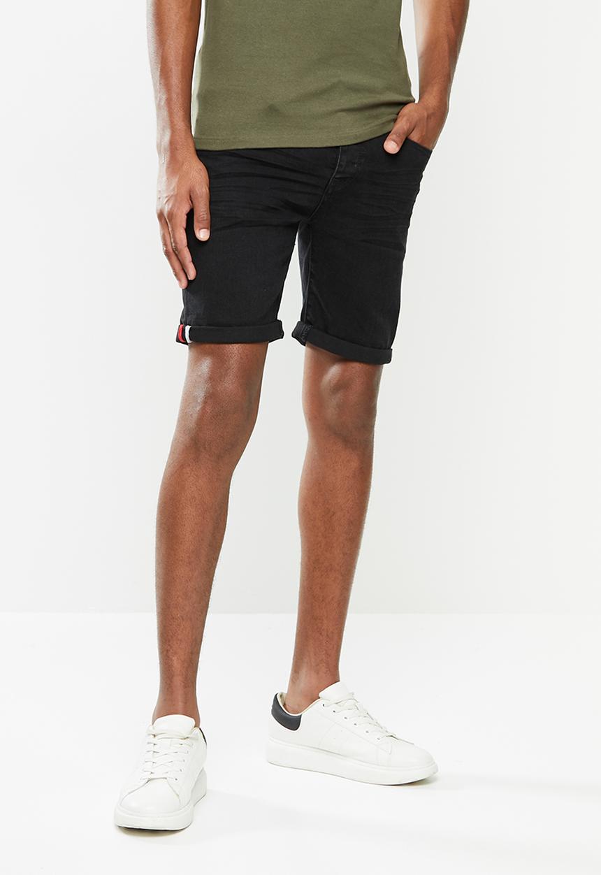 Aca Joe - Aca joe styled denim shorts - black 