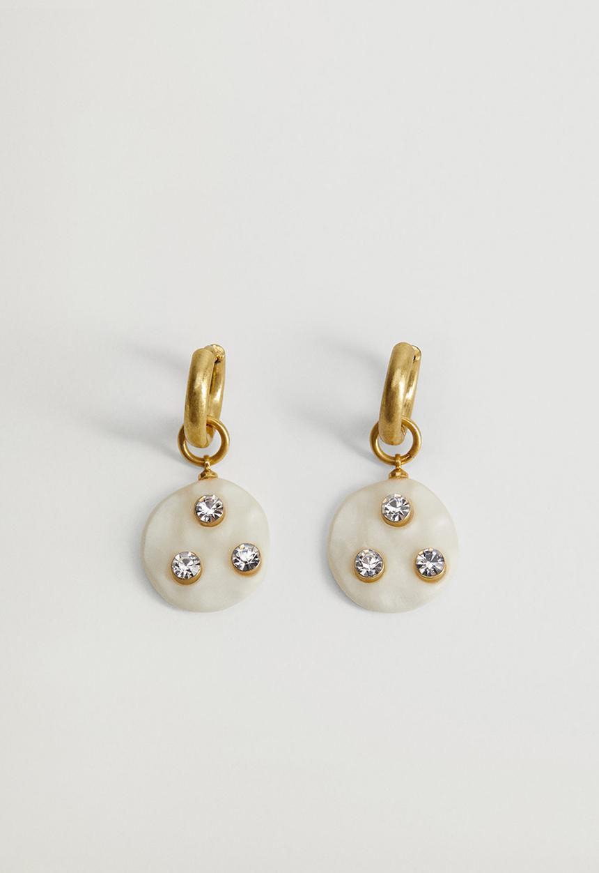 MANGO - Earrings lily - gold