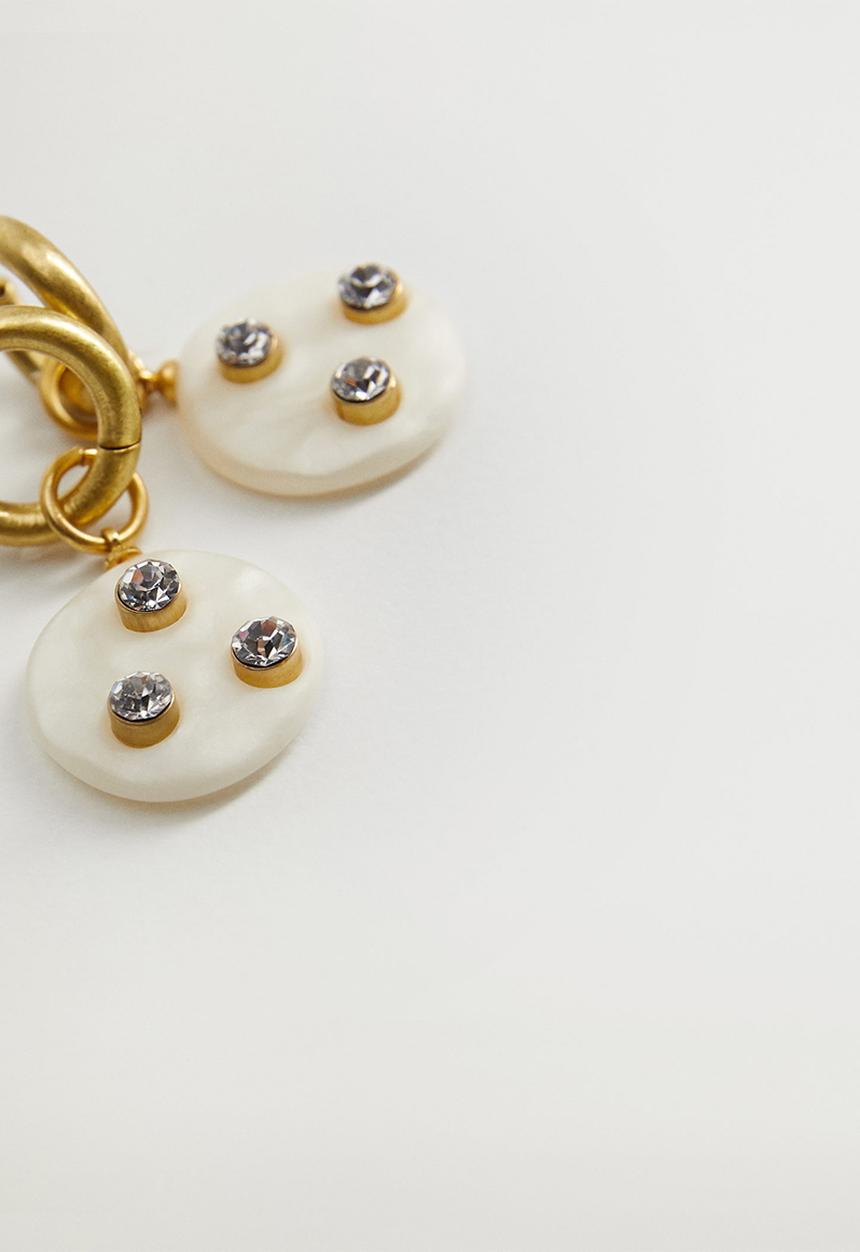 MANGO - Earrings lily - gold