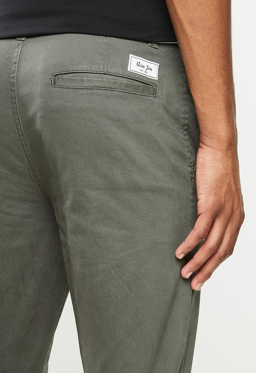 Aca Joe - Aca joe stretch chino pants - green 