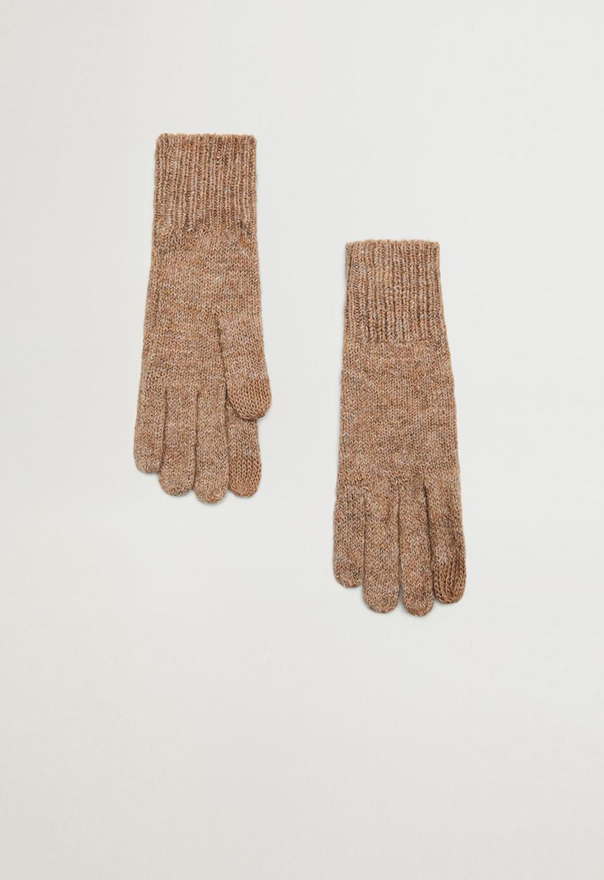 MANGO - Gloves beatriz - brown