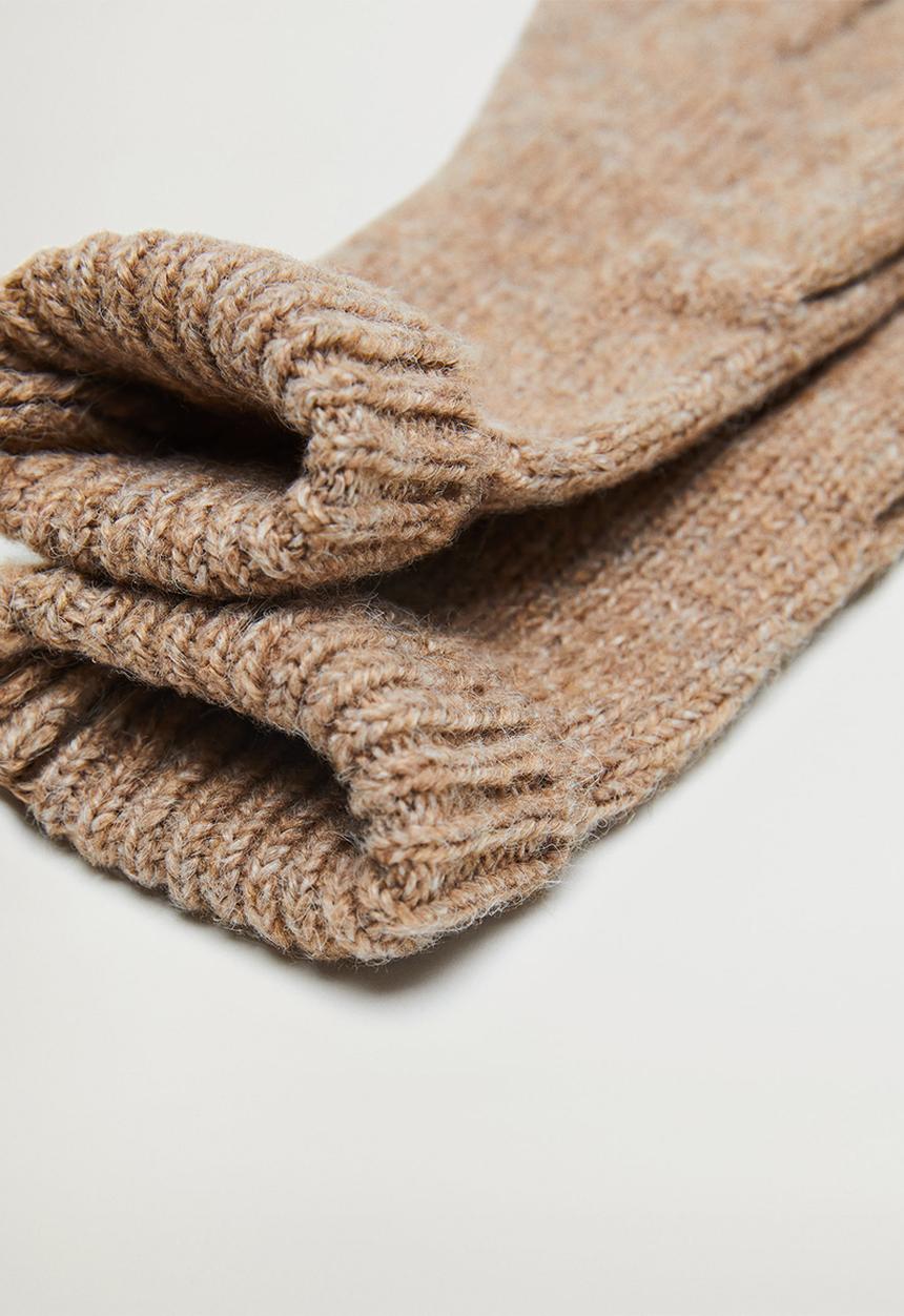 MANGO - Gloves beatriz - brown