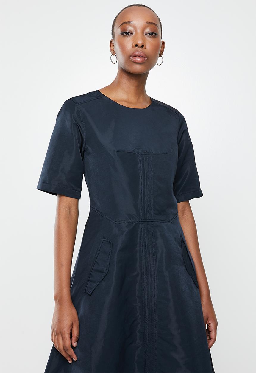 G-STAR - Fit & flare dress - mazarine blue