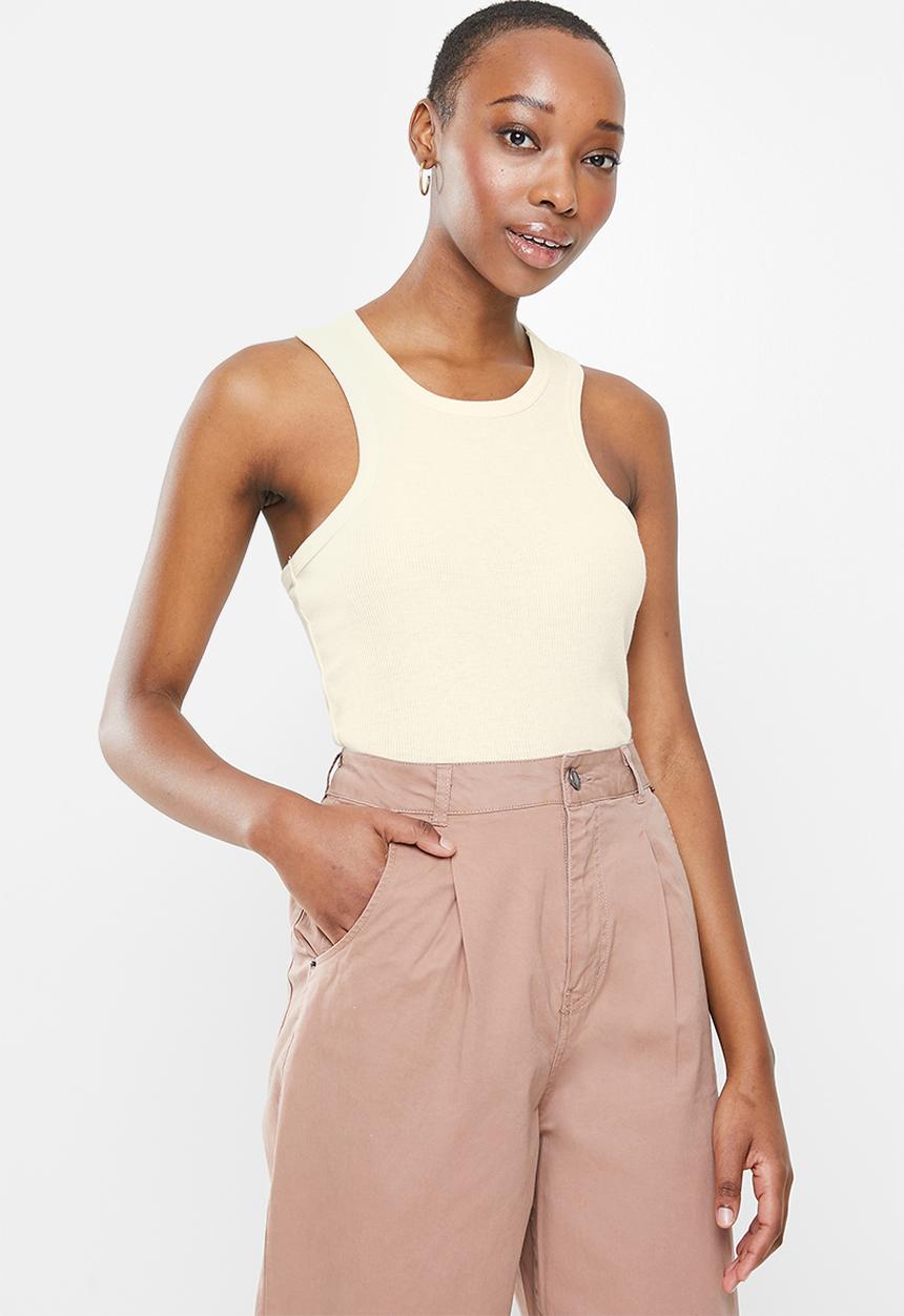 Vero Moda - Kaya sleeveless top - neutral 