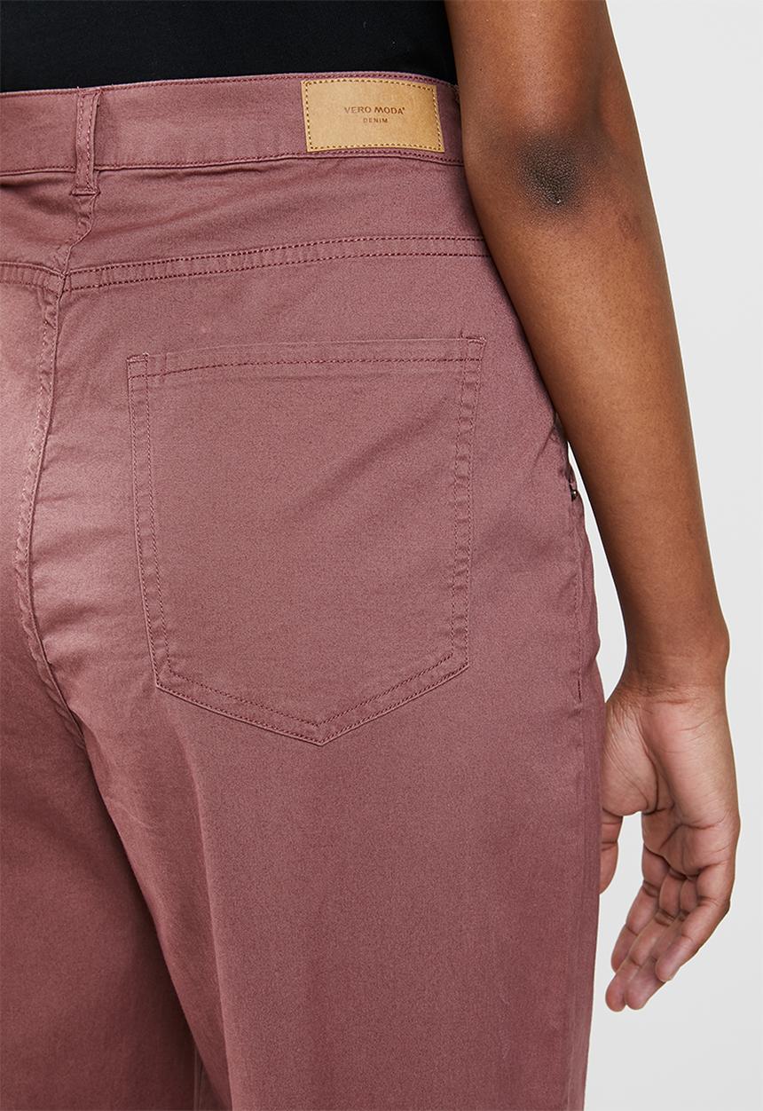 Vero Moda - Rosanna high rise barrel pleat - rose brown