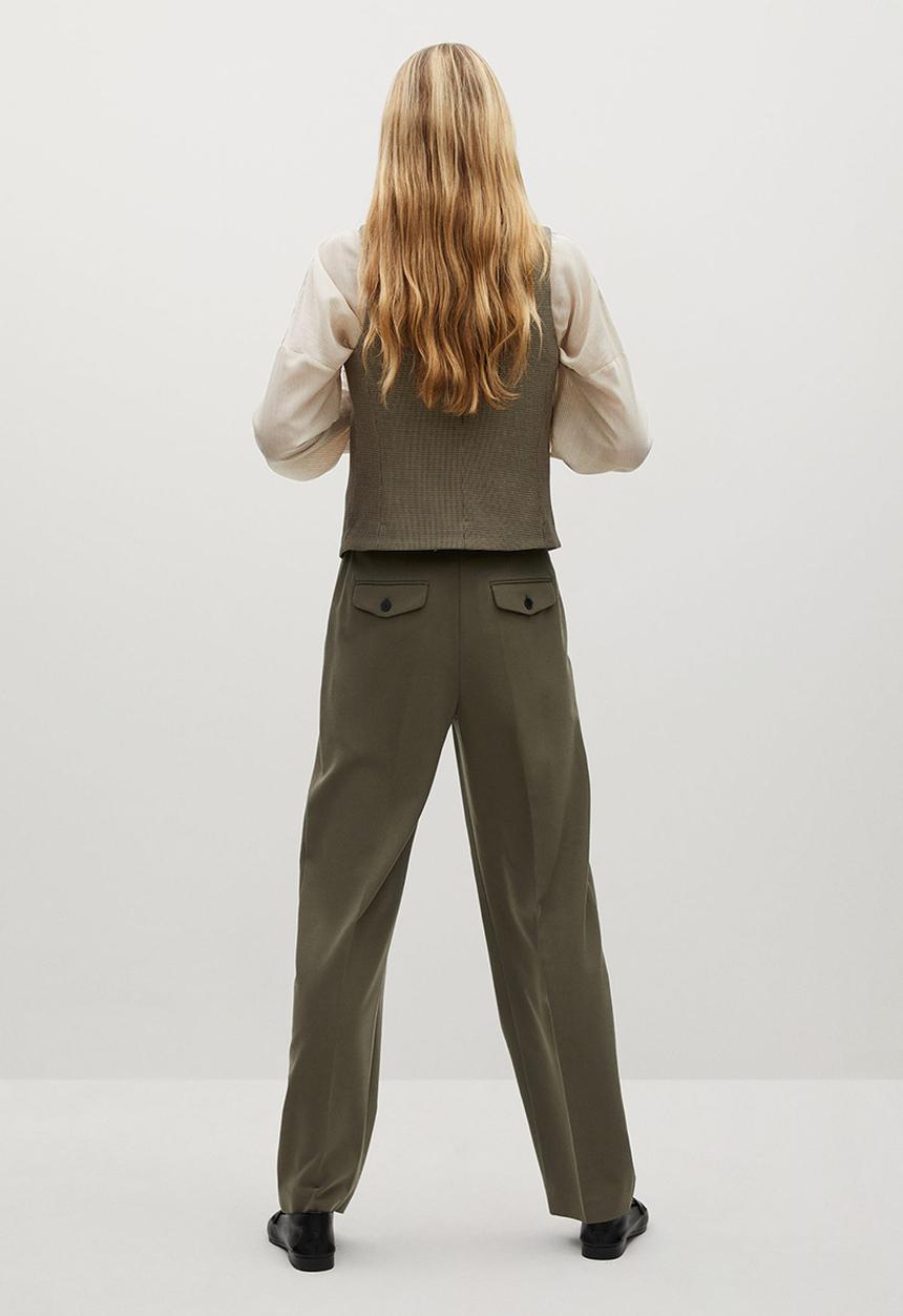 MANGO - Trousers isabel - khaki