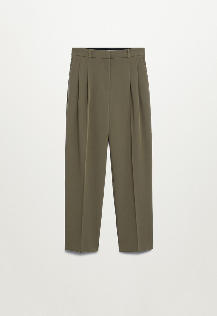 MANGO - Trousers isabel - khaki