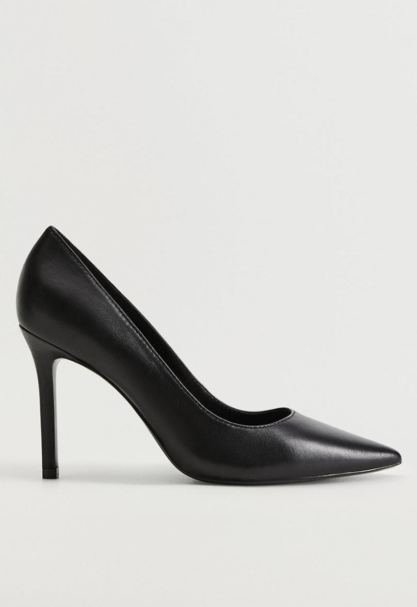MANGO - Desi leather court - black