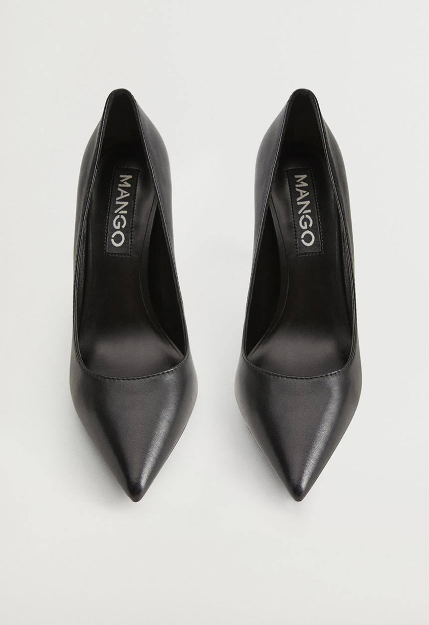 MANGO - Desi leather court - black