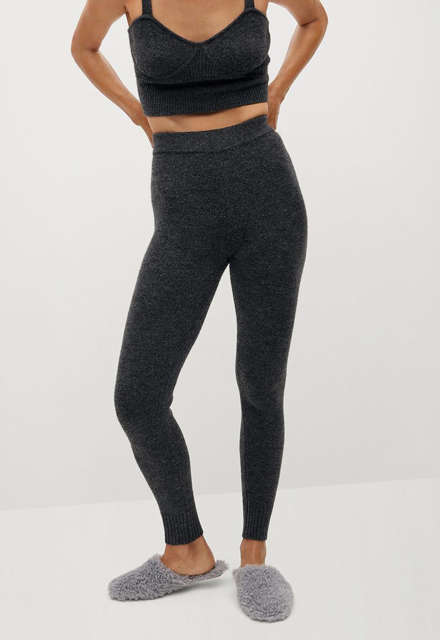 MANGO - Trousers taldora - dark grey