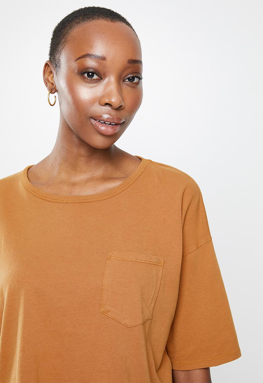 Cotton On - The slouch pocket tee - rust