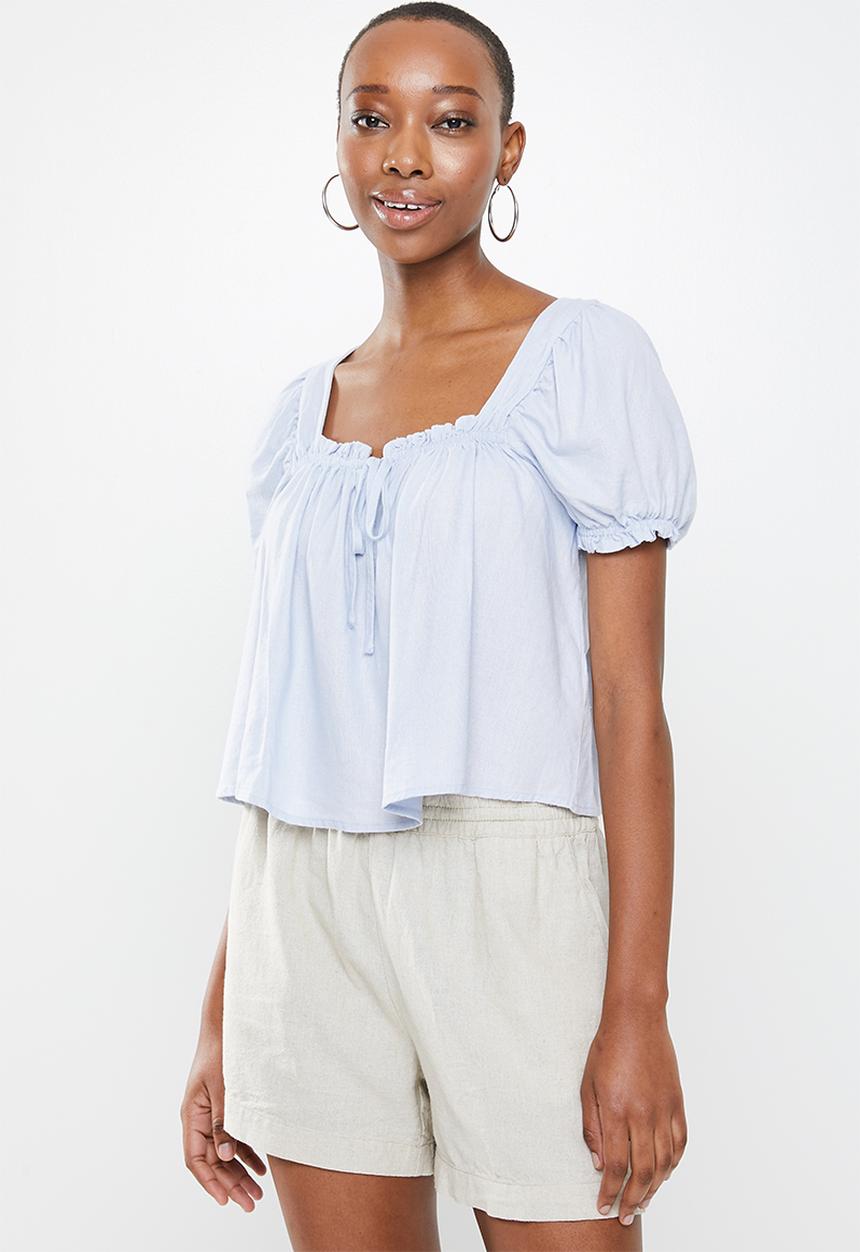 Cotton On - Babydoll blouse - pale blue