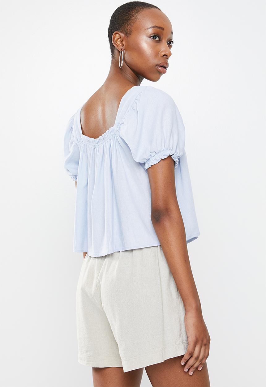 Cotton On - Babydoll blouse - pale blue