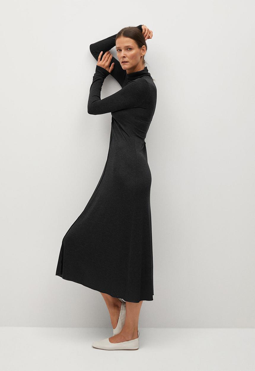 MANGO - Dress almi - dark grey