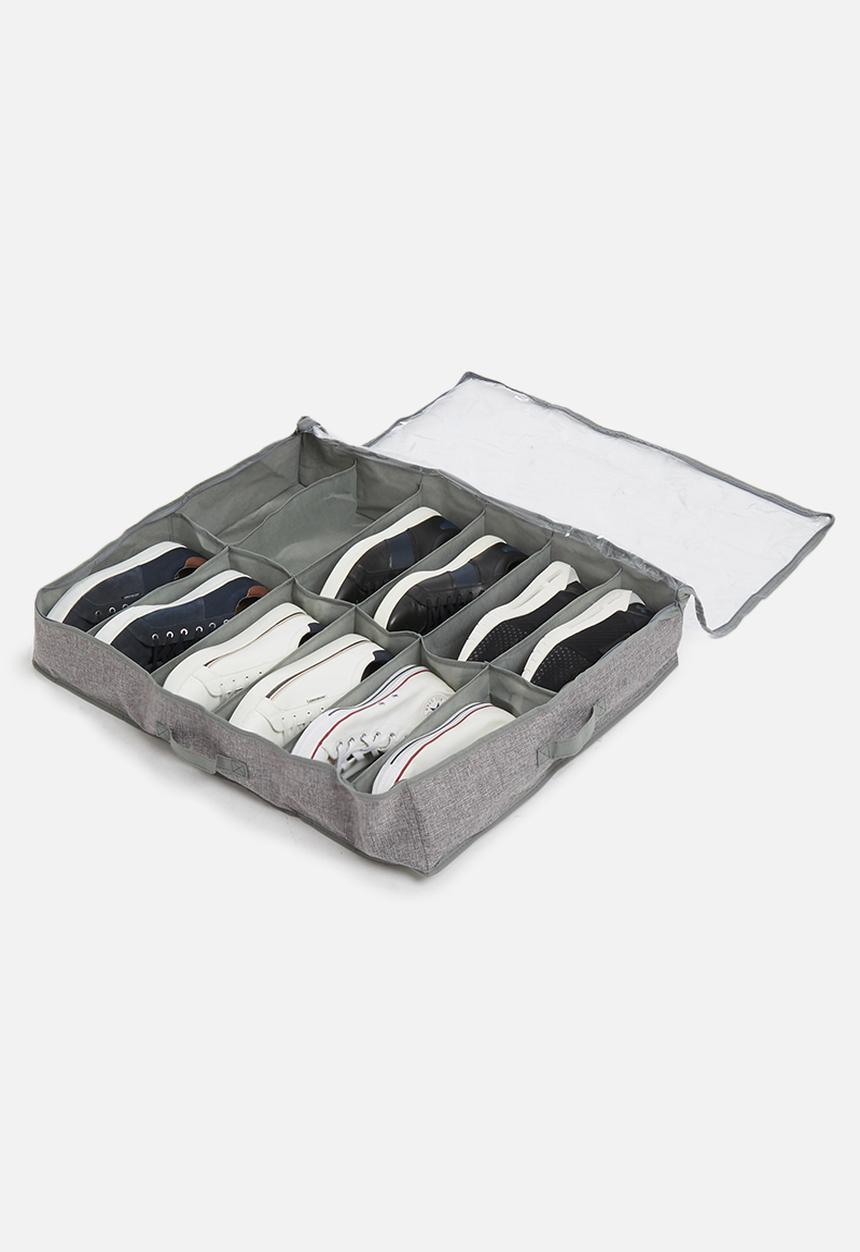 Sixth Floor - 12 section shoe bag - light grey