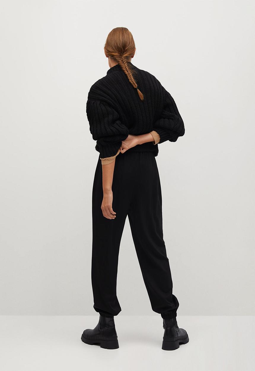 MANGO - Trousers bombay - black