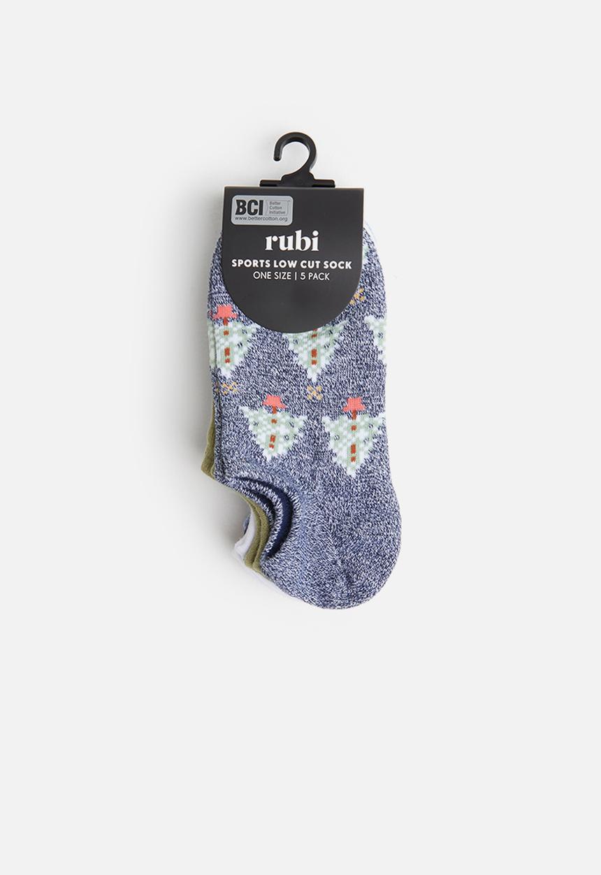 Cotton On - 5 Pack sports low cut sock - multi 