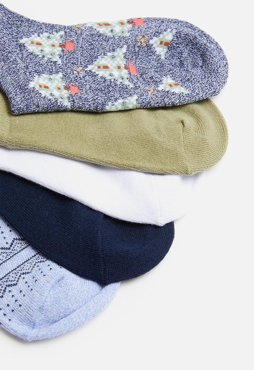 Cotton On - 5 Pack sports low cut sock - multi 