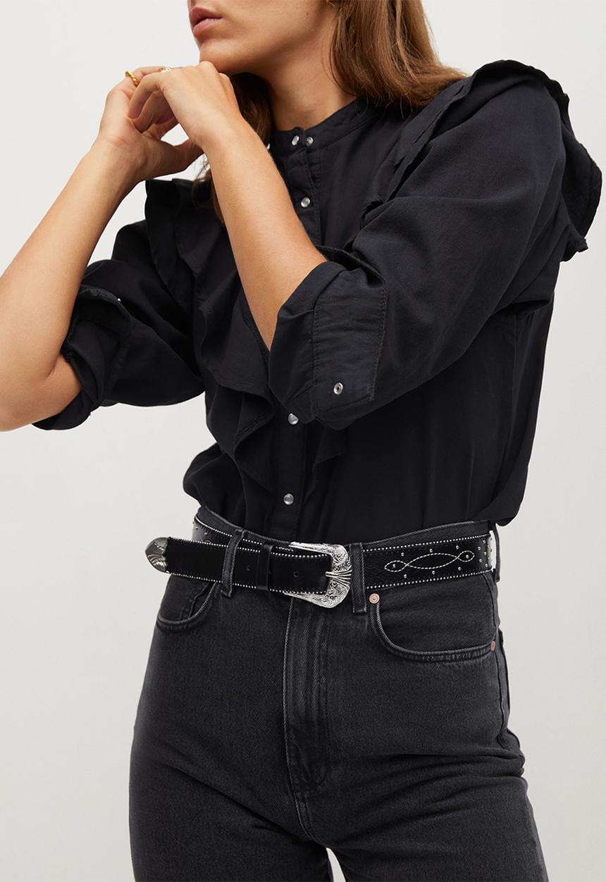 MANGO - Jeans veronica - dark grey