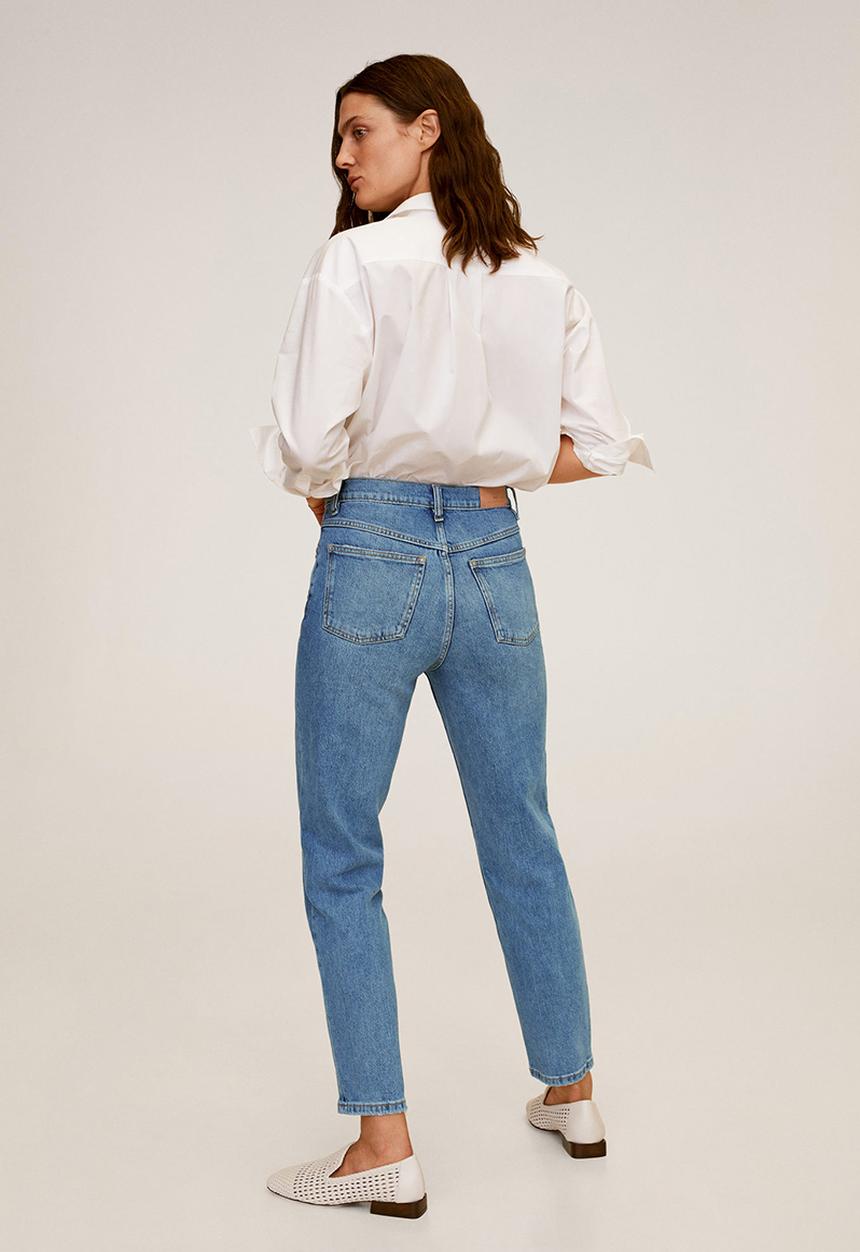 MANGO - Jeans newmom - blue
