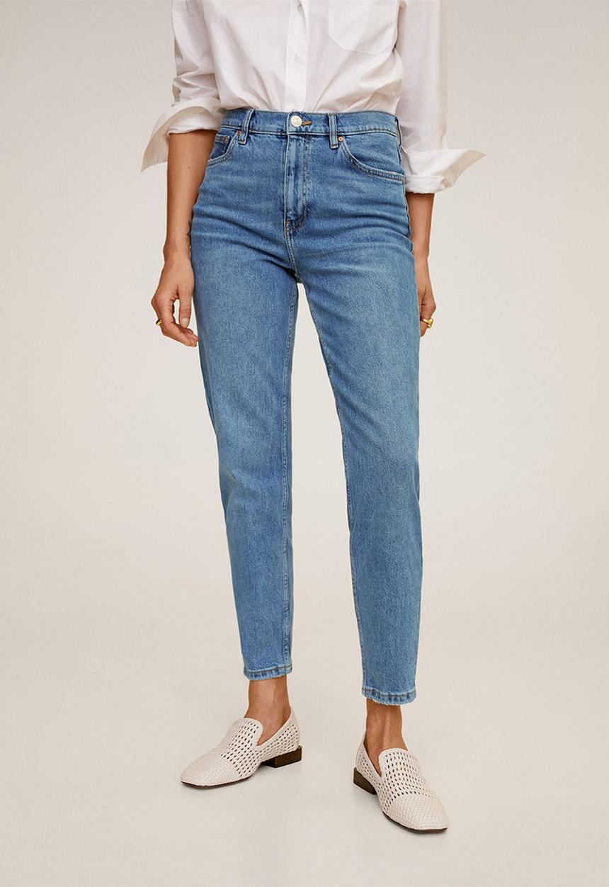 MANGO - Jeans newmom - blue