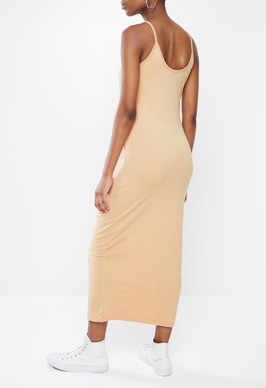 Missguided - Maternity embroidered cami maxi dress - beige