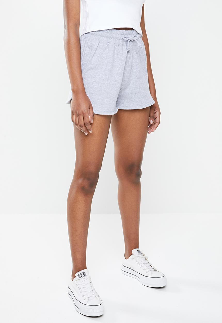 Missguided - Tie waist runner shorts - grey
