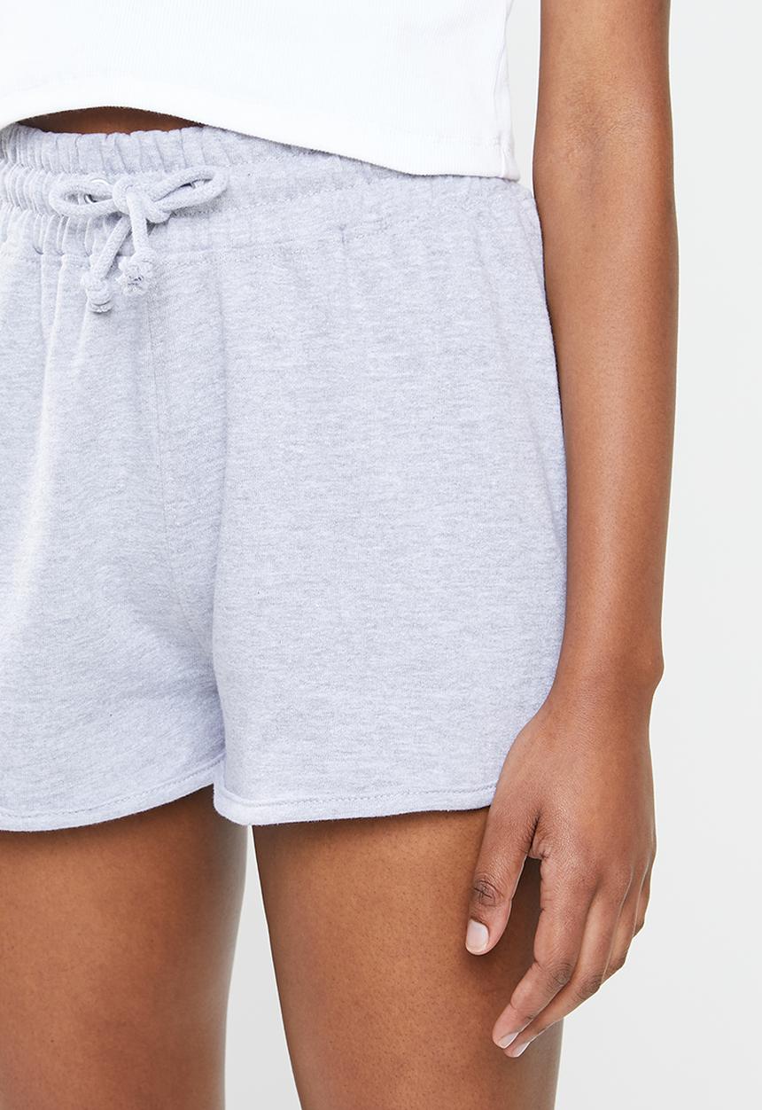 Missguided - Tie waist runner shorts - grey