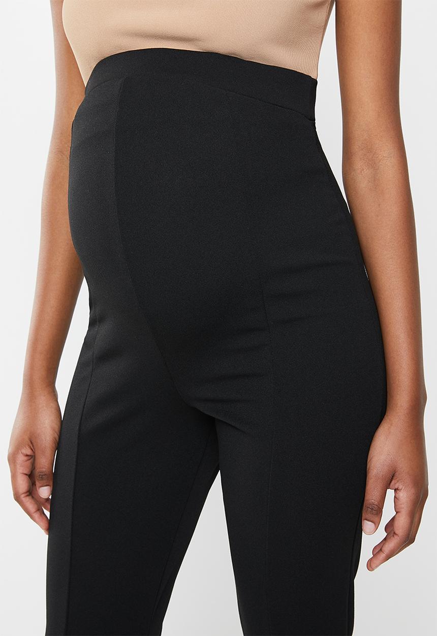 Missguided - Maternity split hem cigarette trousers - black