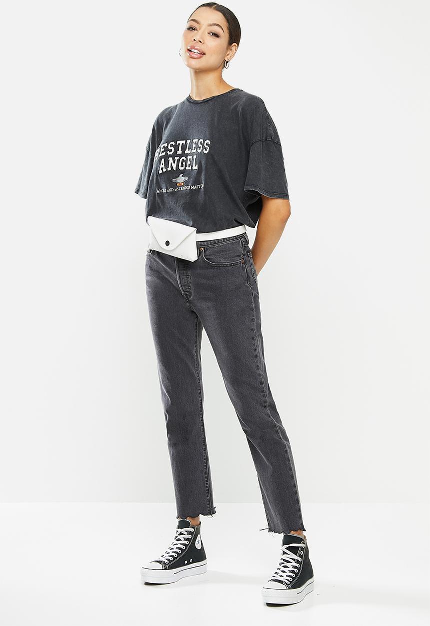 Factorie - Super relaxed graphic tee - black